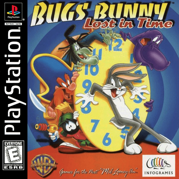 Bugs Bunny Lost in Time box art for Playstation